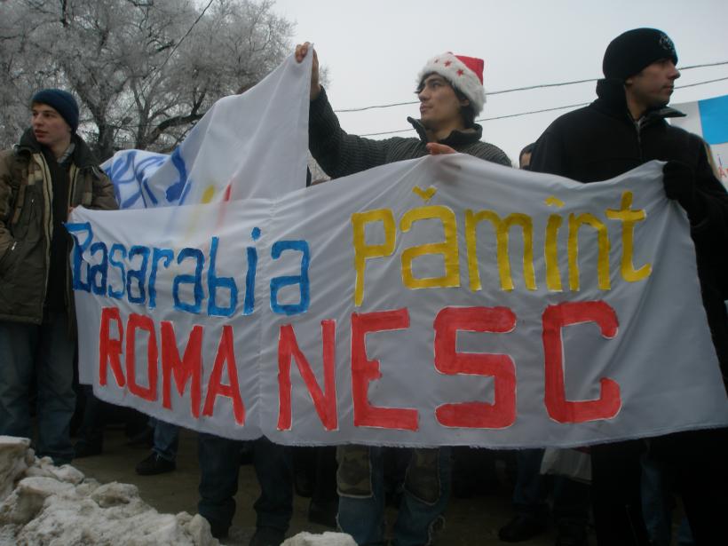Republica Moldova - Proteste ale tinerilor romăni