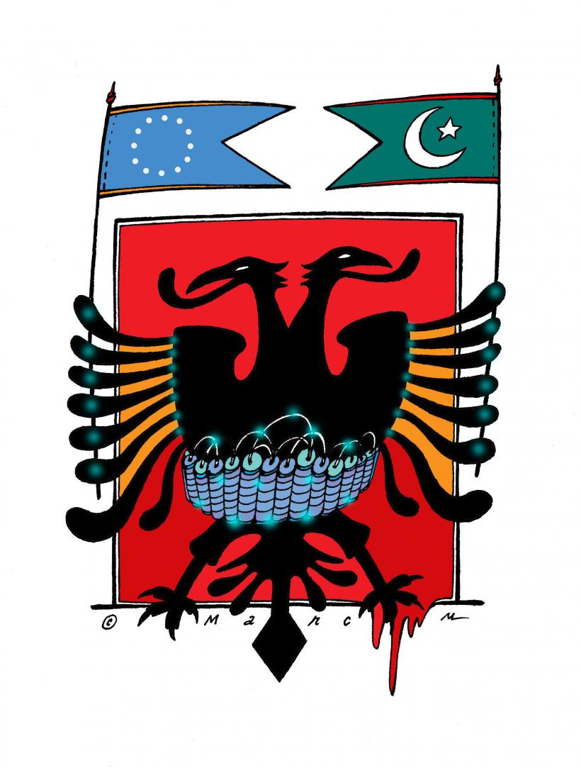 Kalaşnikovul albanez, noul simbol UE