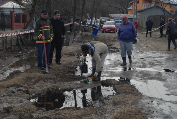Poluare cu petrol în comuna Băbana