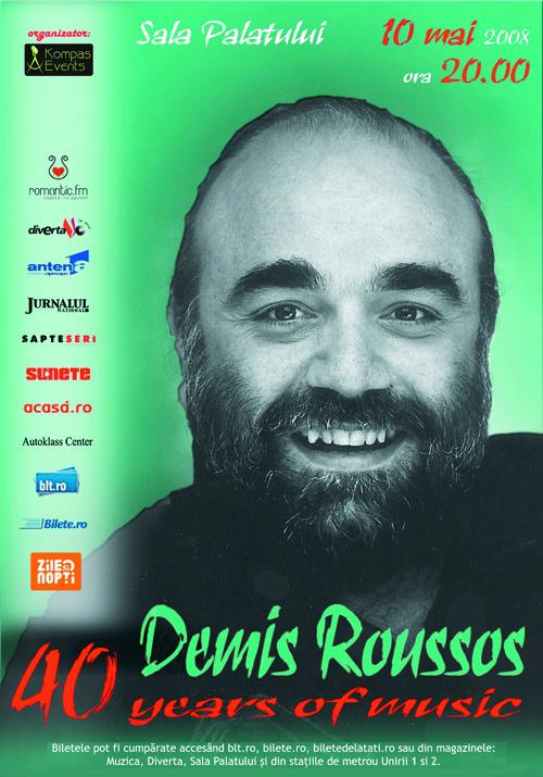 Eveniment - Demis Roussos cîntă la Bucureşti