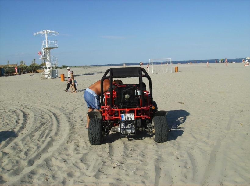 ATV-urile de pe plaja virgină Sulina