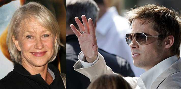 Hellen Mirren şi Brad Pitt, partenerii ideali de vacanţă ai britanicilor