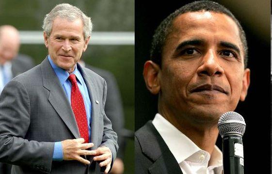 Greţurile lui Bush. Dezinfectat după ce s-a salutat cu Obama!