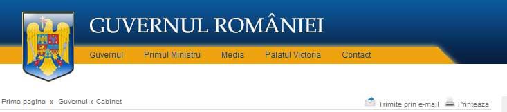 Eterna si fascinanta Romaniei: Guvernul si web-ul