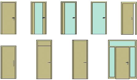 Un singur model de uşă, dar numeroase moduri de adaptare şi montaj