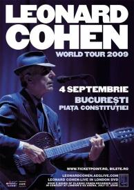 Leonard Cohen se intoarce: 4 septembrie, Piata Constitutiei!
