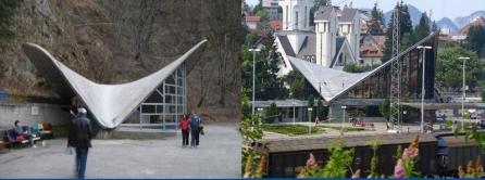 Izvorul 24 şi Gara Predeal, singurele clădiri din România care reprezintă şaua geometrică