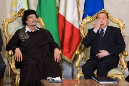 Roma / Silvio Berlusconi - Mouammar el-Ghaddafi, întâlnire în cortul din Grădina Pamphili