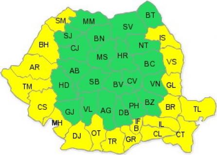 Cod galben de caniculă pentru Bucureşti şi zonele de câmpie