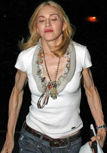Madonna, lecţie şoc de anatomie (Foto)