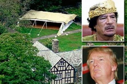 Kadhafi şi-a instalat un cort pe proprietatea lui Donald Trump