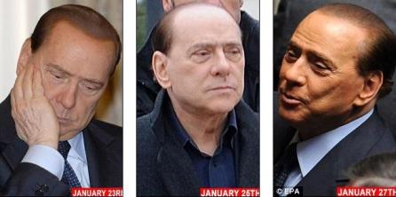Silvio Berlusconi, azi chel, mâine cu păr