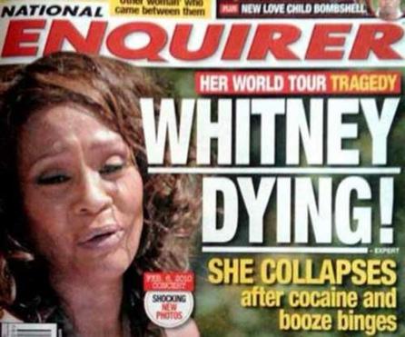 Whitney Houston, în comă după o supradoză de droguri şi alcool