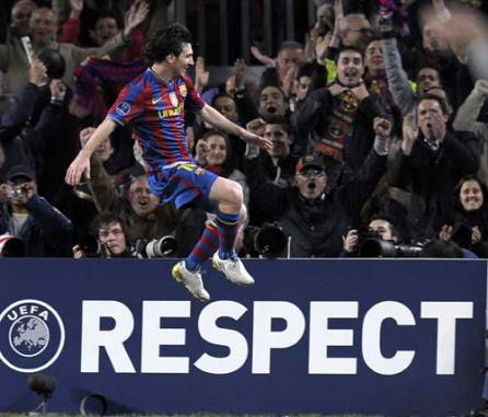 Liga Campionilor: Messi, de pe playstation