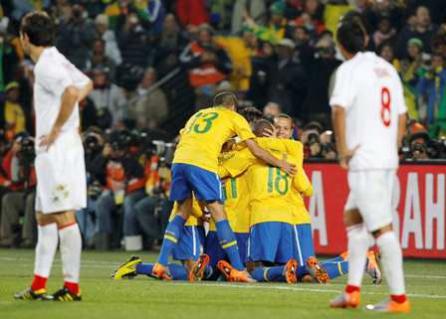 Brazilia - Chile 3-0: În ritm de samba către sferturi
