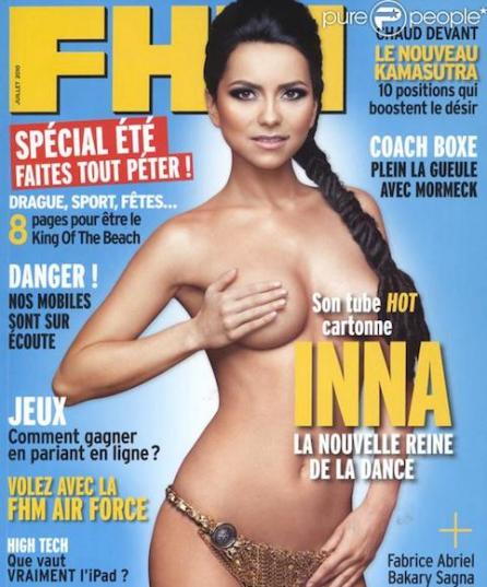Inna, topless pe coperta FHM Franţa!