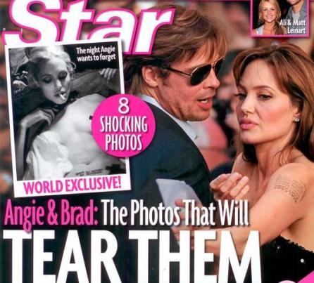 Angelina Jolie, fotografii scandaloase în "Star Magazine"