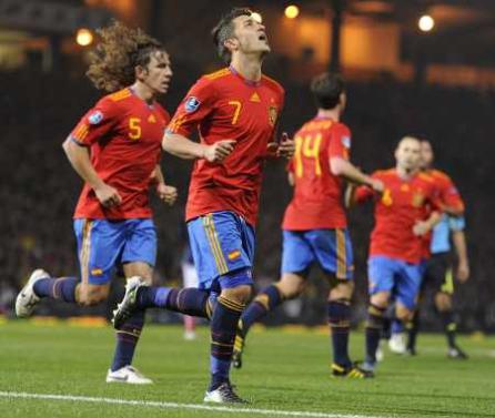 David Villa, cel mai bun marcator al naţionalei Spaniei