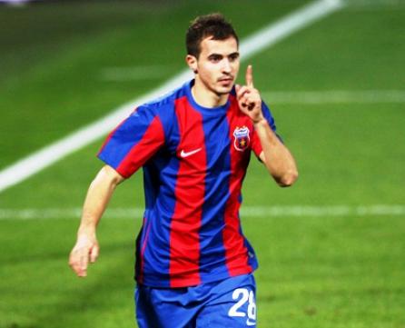 Cu "dubla" de aseară, stelistul Bogdan Stancu este noul golgeter al campionatului