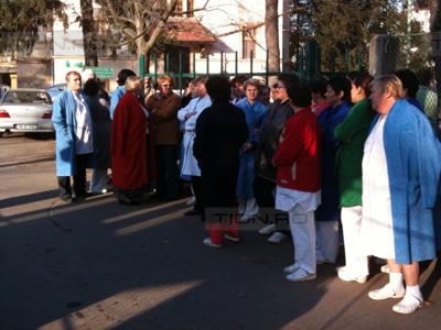 Protest spontan la Spitalul "Victor Babeş" din Timişoara