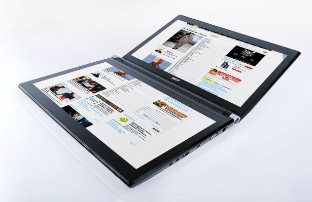 După Toshiba, Acer prezintă un laptop dual-screen
