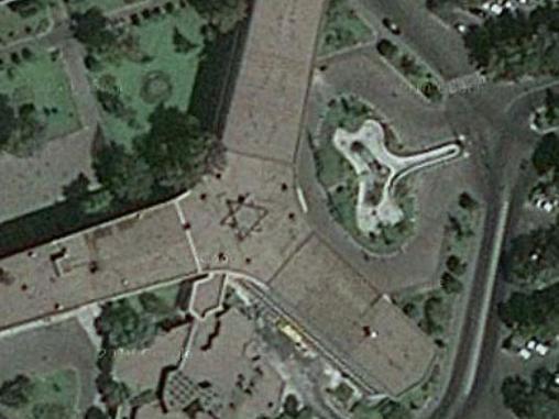 Steaua lui David, pe acoperişul aeroportului din Teheran
