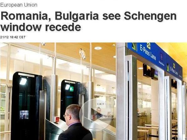 Euronews: Europa trânteşte uşa în nas României şi Bulgariei