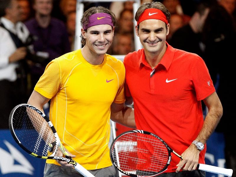 Nadal şi Federer au făcut spectacol la un meci de binefacere