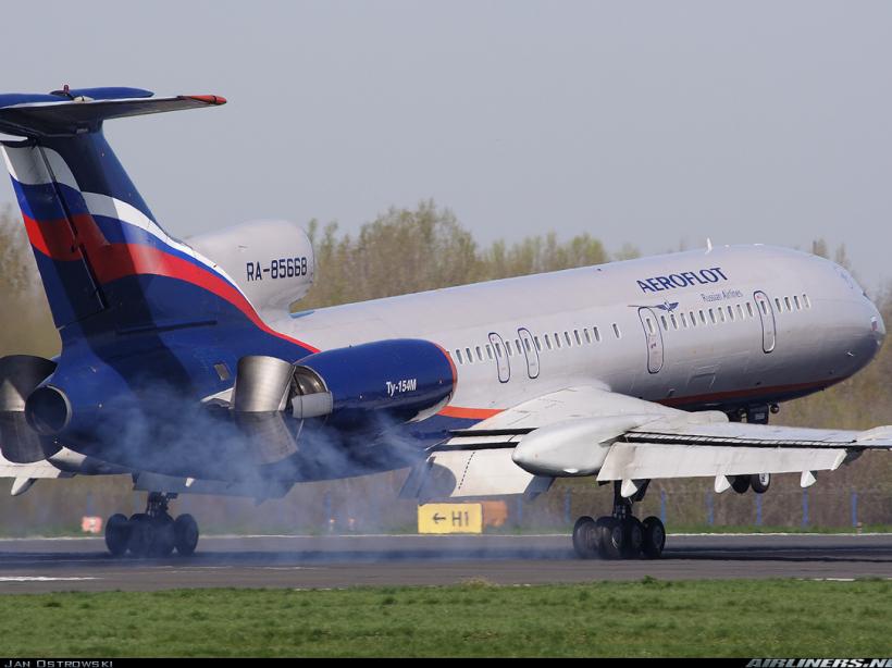 Rusia ar putea interzice zborurile avioanelor de tip Tupolev-154B