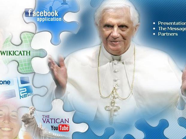 Papa a binecuvântat Facebook, Twitter şi Youtube