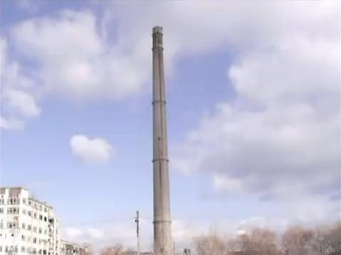 Demolare spectaculoasă la Dej: Turn de 204 metri