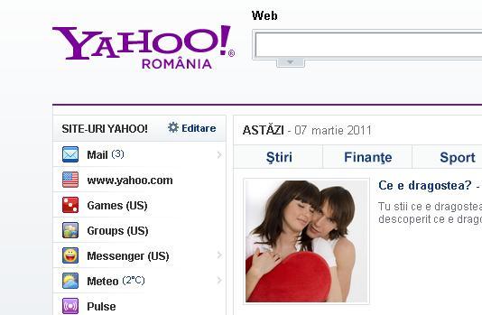 Yahoo!: Versiunea românească e activă