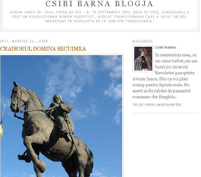 Blogul lui Csibi Barna a fost spart de hackeri