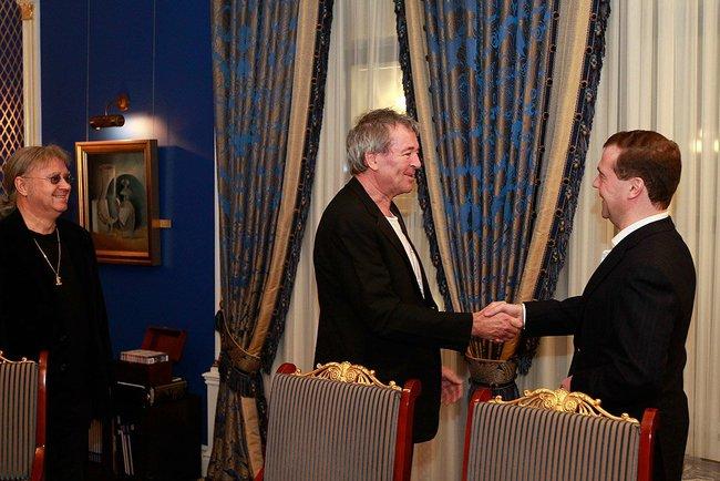 Deep Purple, la ceai cu preşedintele Medvedev