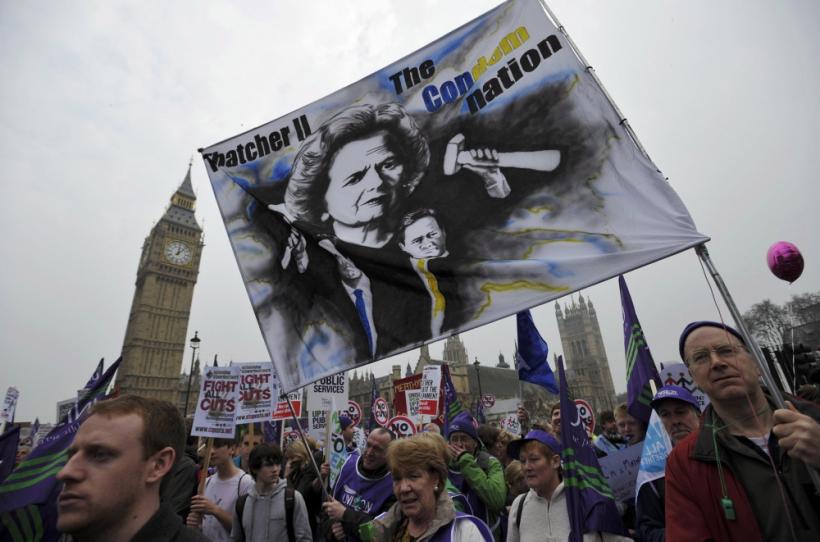 Proteste la Londra faţă de măsurile de austeritate 18426155