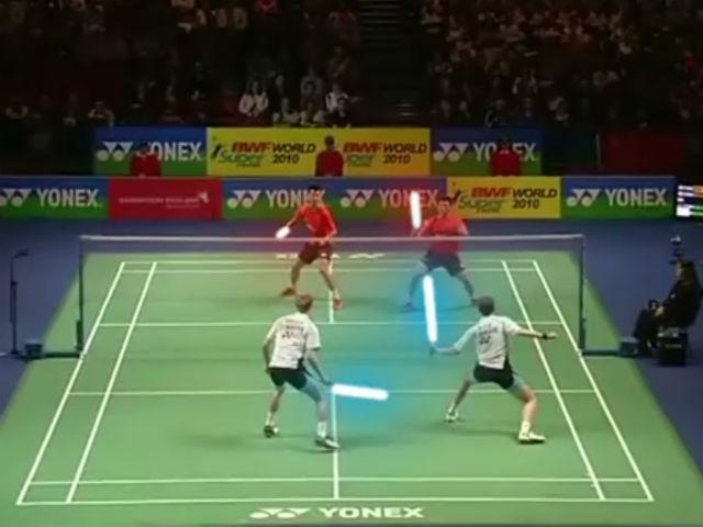 Super video: Badminton cu săbii Jedi