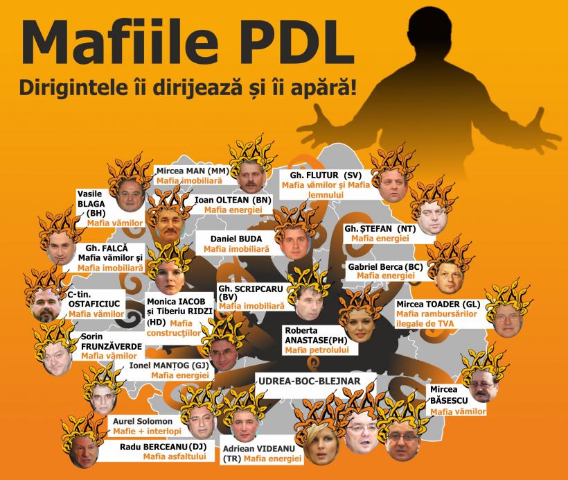 "Harta mafiei PDL", pe blogul lui Ponta