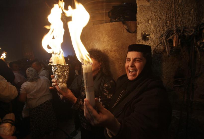 Ceremonia Sfintei Lumini în Ierusalim 18429206