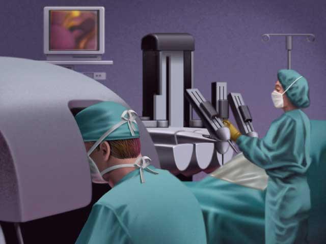Robotul dă o mână de ajutor chirurgului