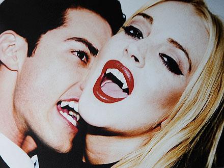 Lindsay Lohan s-a transformat în vampir, de dragul artei