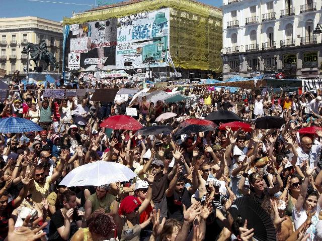 Mişcarea de protest din Spania, prelungită cu o săptămână.