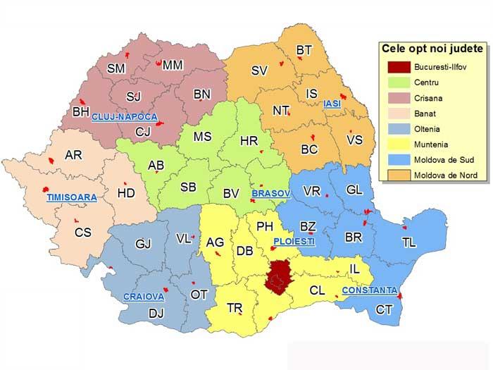 România spartă în 8. Vezi cine ar ieşi ”voievod” la următoarele alegeri.