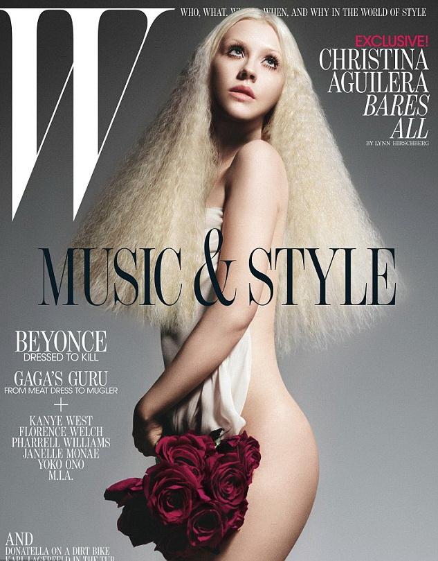 Christina Aguilera se dezbracă pentru revista W.