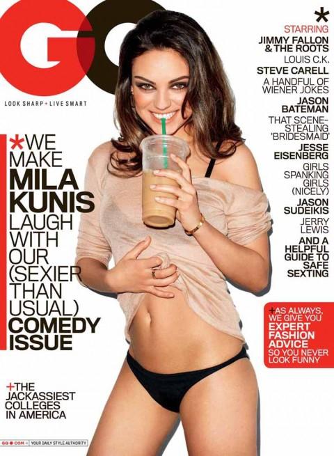 Mila Kunis se dezbracă pentru GQ