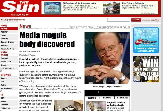 Grupul de hackeri LulzSec anunţă moartea lui Rupert Murdoch