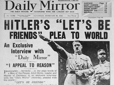 Daily Mirror 1936: Interviu în exclusivitate cu Adolf Hitler