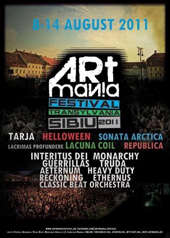 Săptămână culturală la Sibiu, la ARTmania Fest