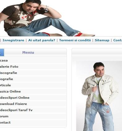 Site-ul cântaretului de manele Florin Salam, spart de hackeri