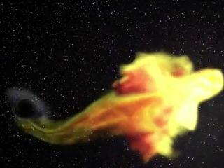 Spectacol în Univers: o stea a fost înghiţită de o gaură neagră (VIDEO)