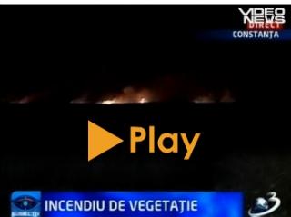 Un nou incendiu în Rezervaţia Biosfera Delta Dunării (VIDEO)